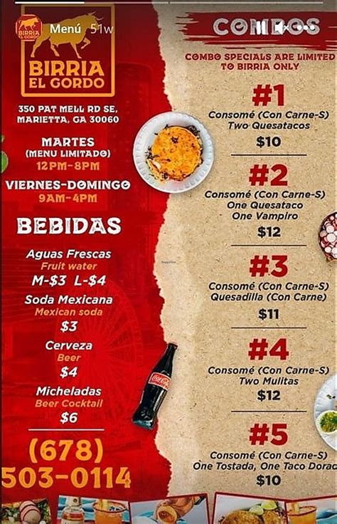 Birria el gordo - View El Gordo Mexican Grill Prescott Valley's March 2024 deals and menus. Support your local restaurants with Grubhub! ... Ramen Birria Combo. $14.49 + 39. Animal Asada Fries Combo. $14.54 + 40. Buffalo Ranch Chicken Fries. Crispy boneless wings tossed in buffalo sauce laid on a bed of crispy fries and topped with cheese, buffalo sauce, ranch ...